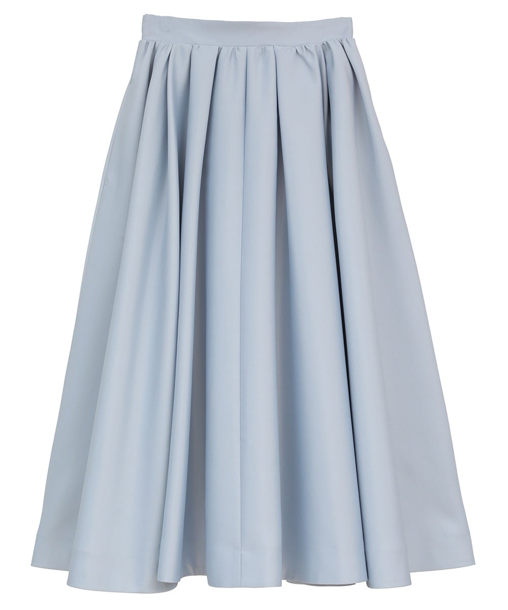 VOLUME FLARE SKIRT - BLUE