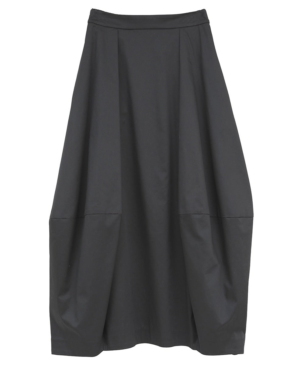 COCOON VOLUME SKIRT - BLACK