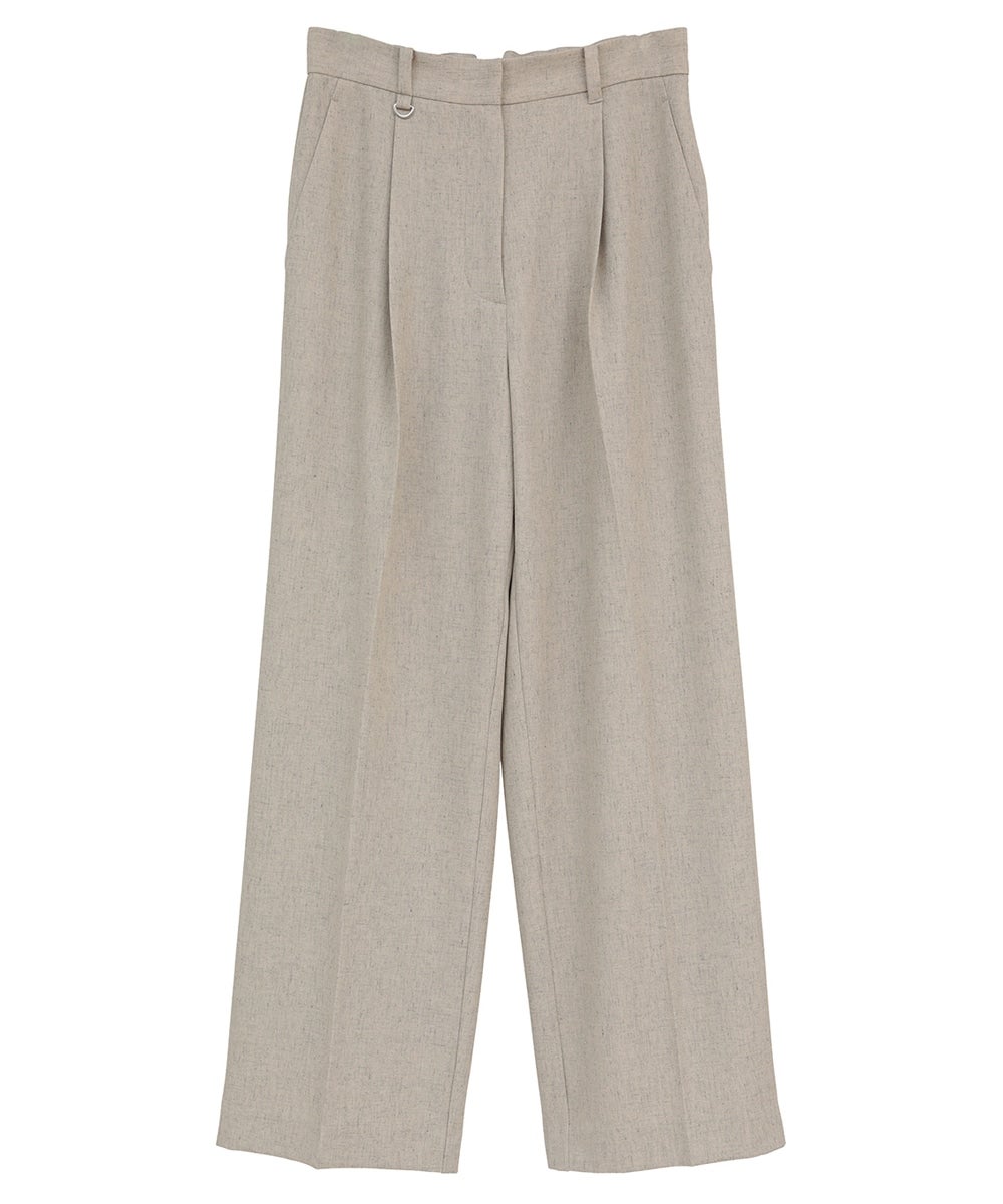 2WAY TUCK STRAIGHT PANTS - MIX