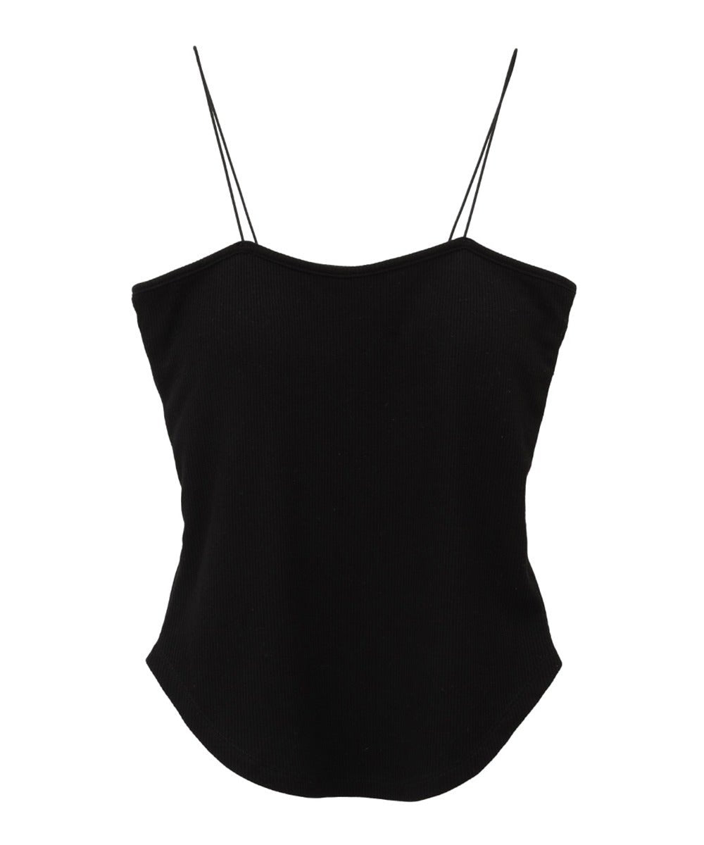 THIN CORD CAMISOLE - BLACK