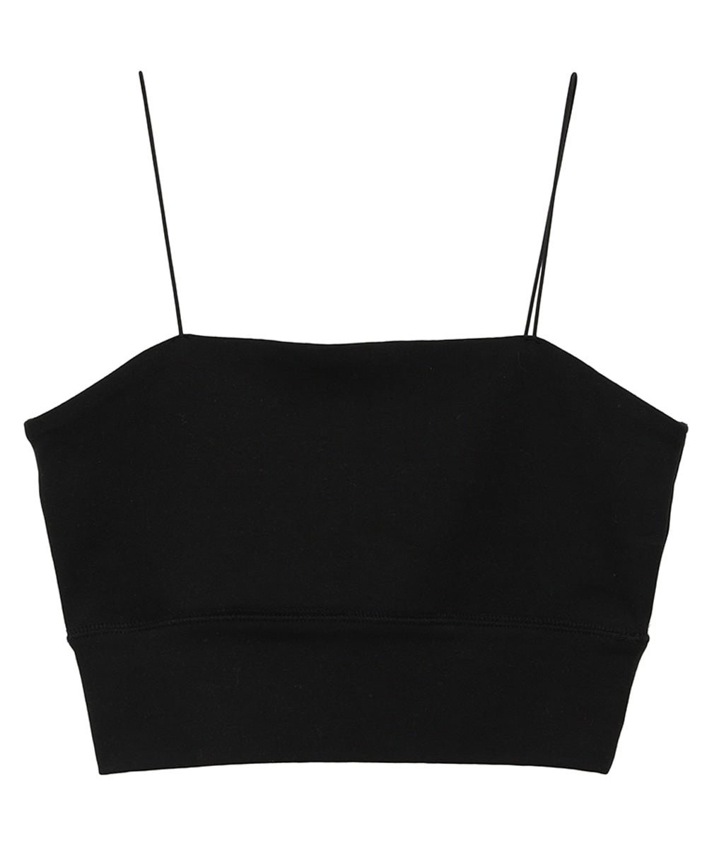 THIN CORD BARE TOP - BLACK