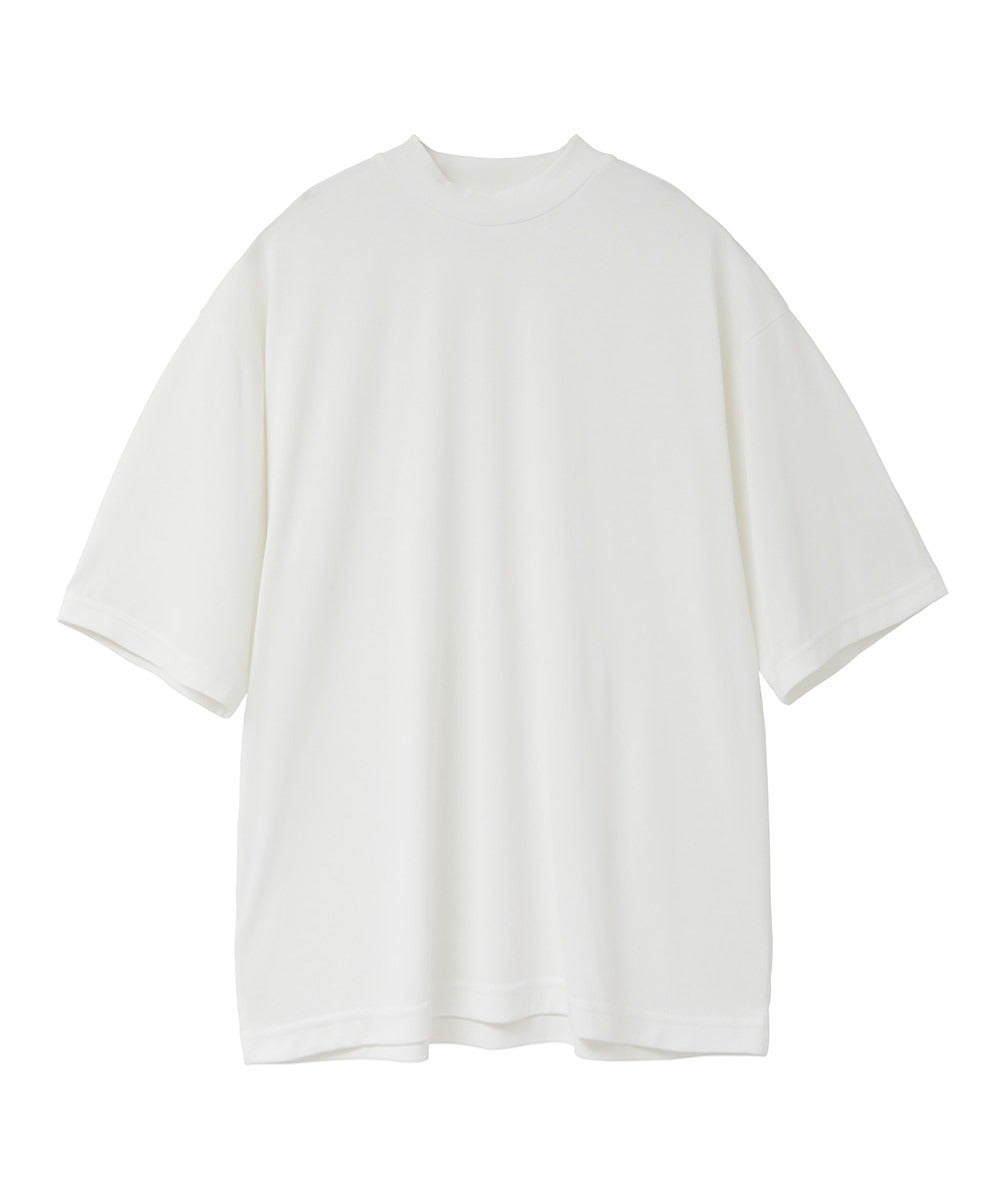 HALF SLEEVE SOFT CUT TOPS - WHITE