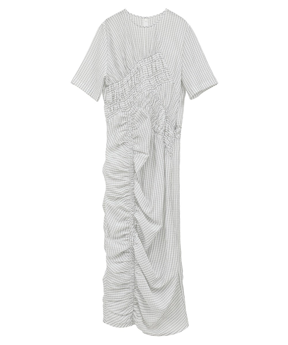 RANDOM SHIRRING ONEPIECE - MIX