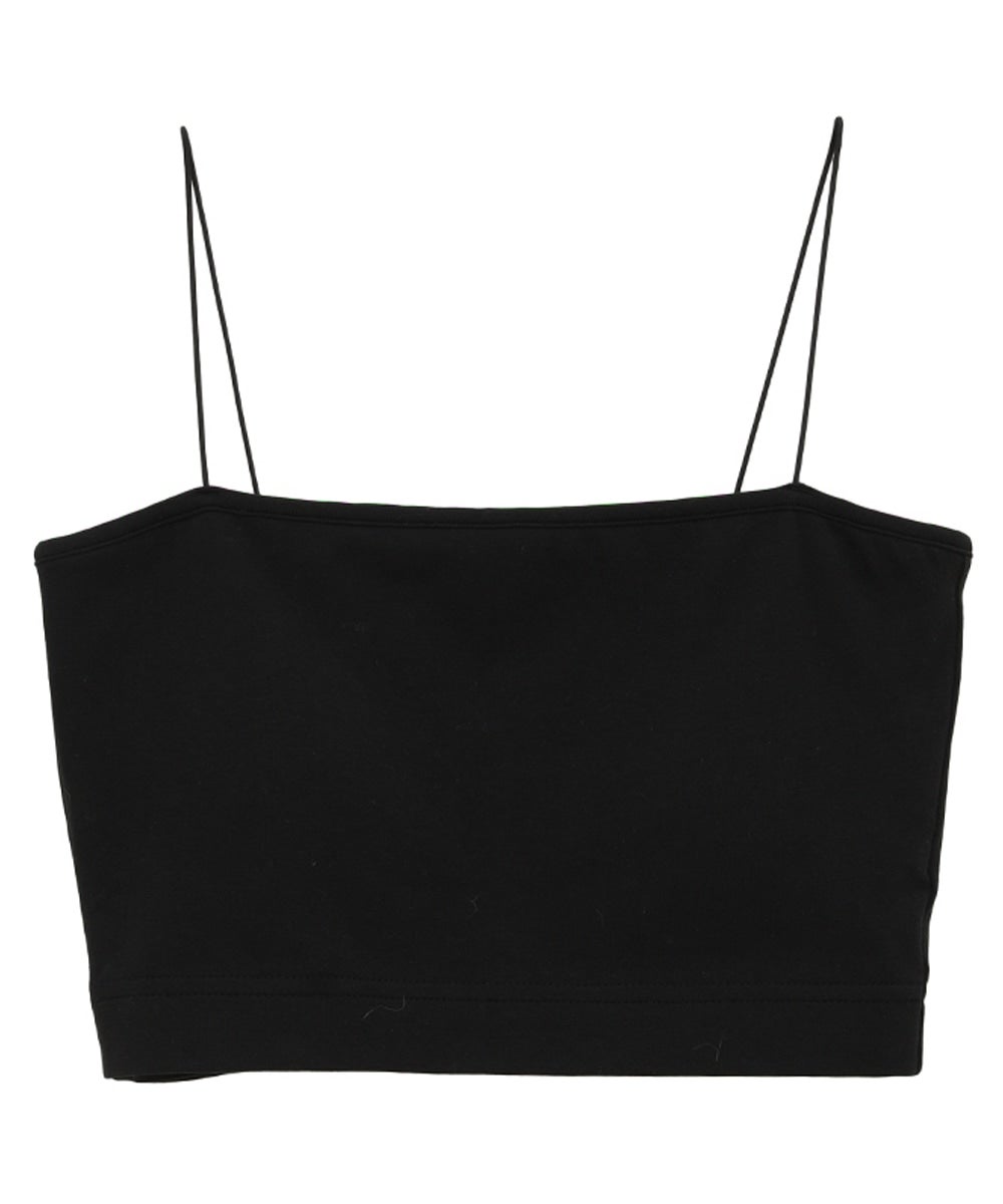 THIN CORD BANDEAU TOPS - BLACK
