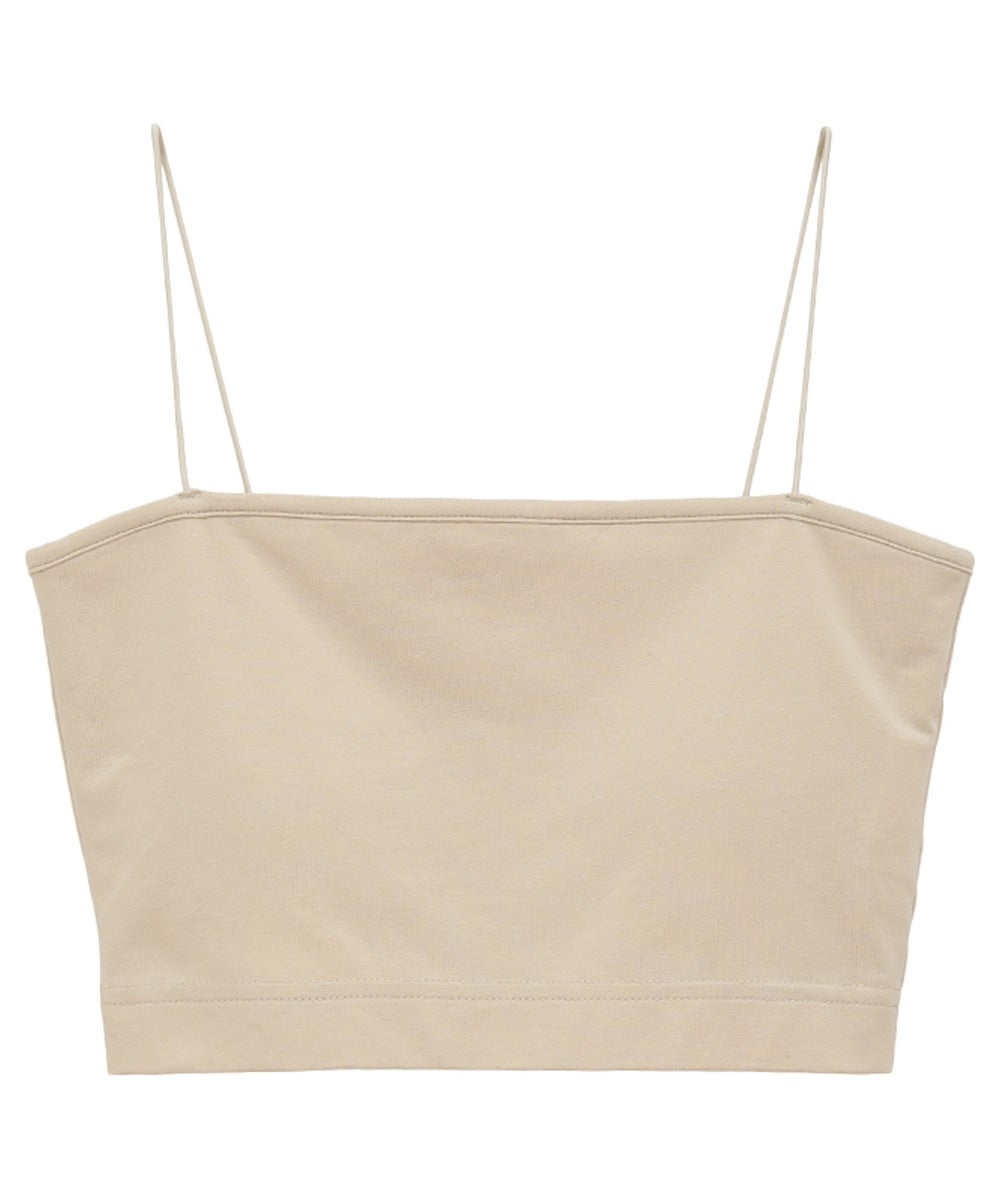 THIN CORD BANDEAU TOPS - BEIGE