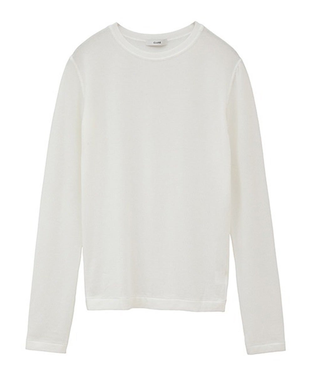 COMFORTABLE CREW TOPS - WHITE