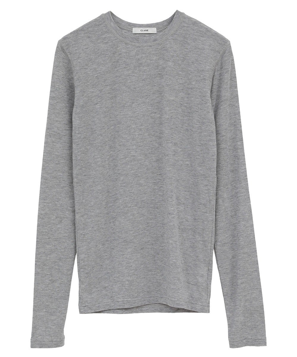 COMFORTABLE CREW TOPS - GRAY