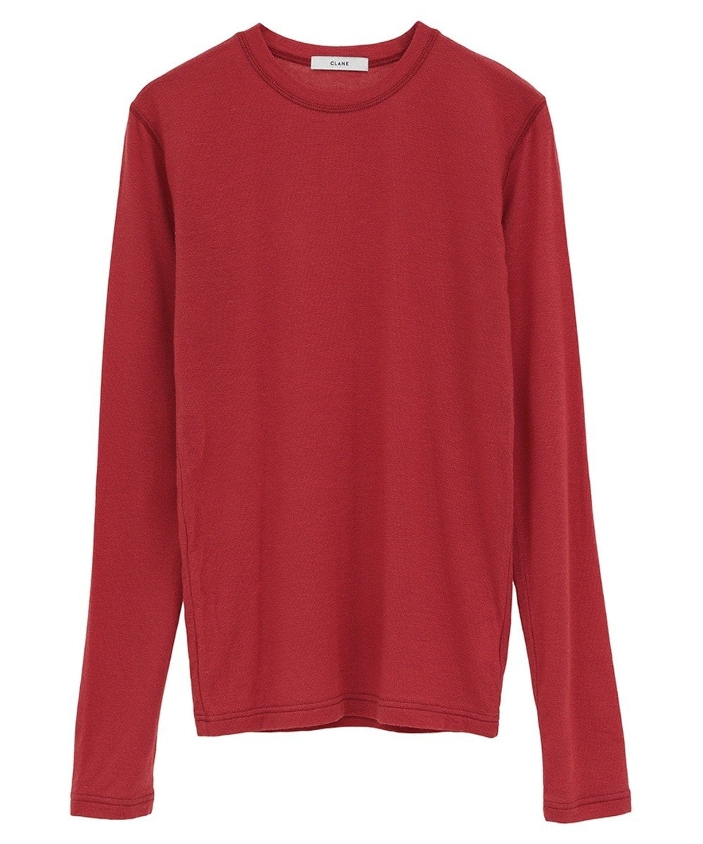 COMFORTABLE CREW TOPS - RED