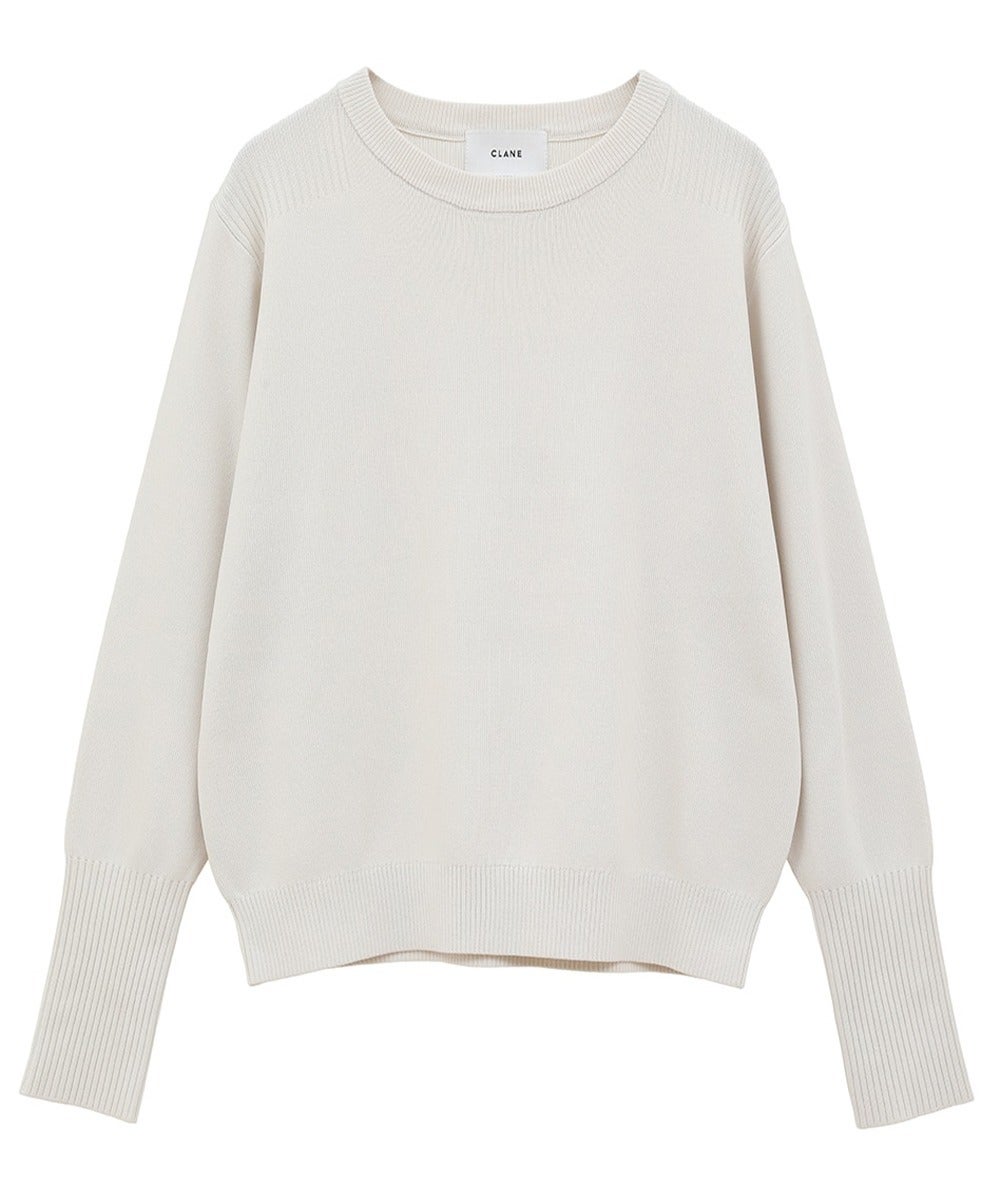 BASIC COMPACT KNIT TOPS - IVORY