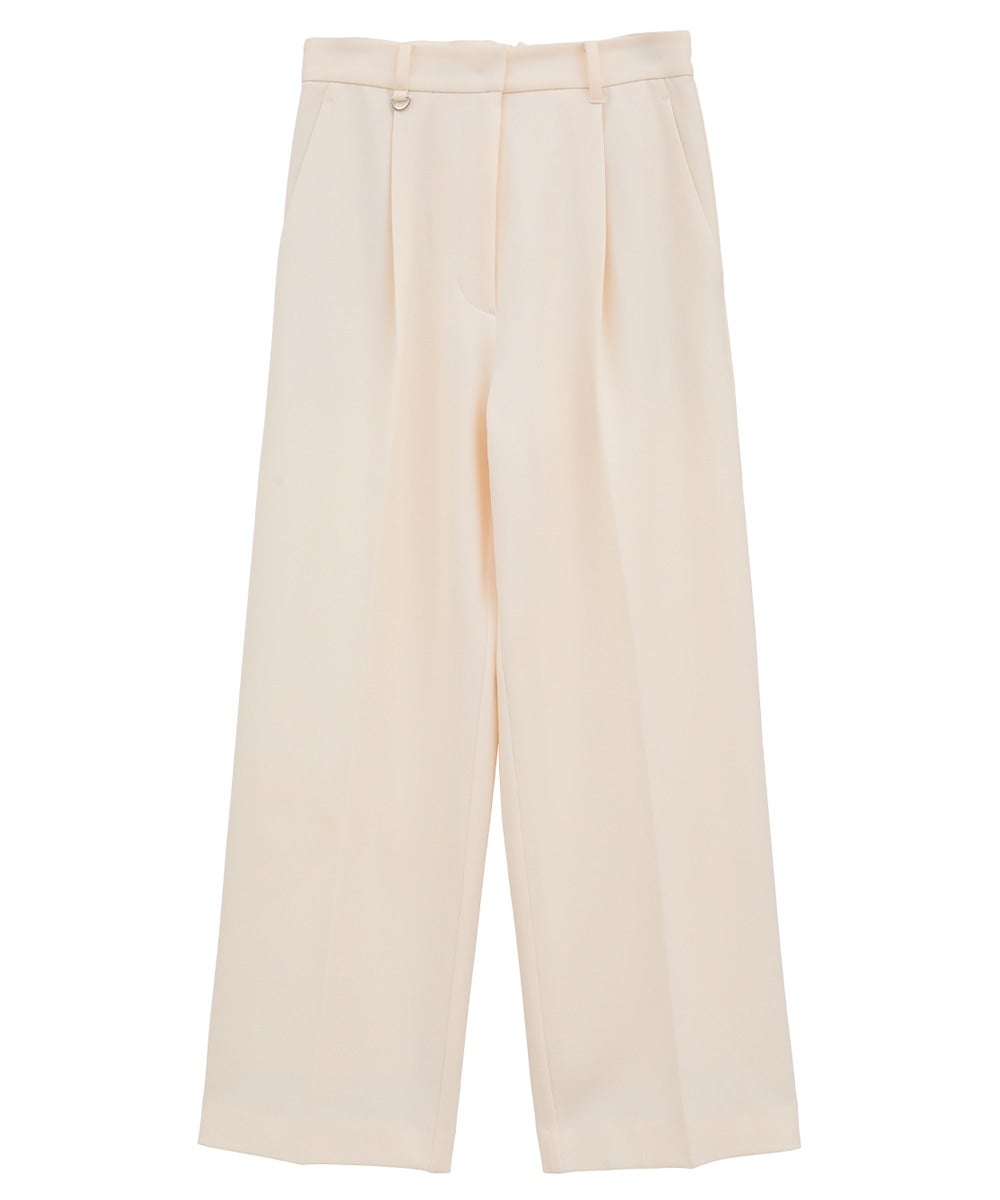 2WAY TUCK STRAIGHT PANTS - IVORY