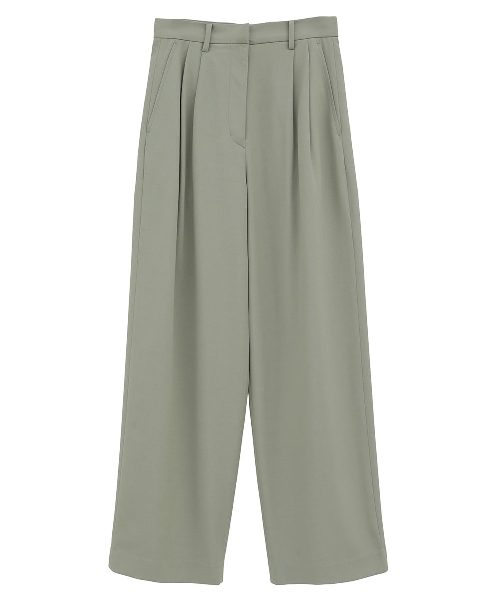 BASIC TUCK PANTS - MINT