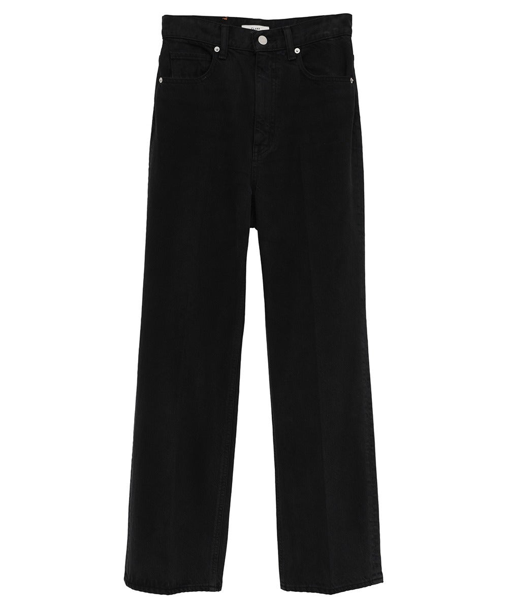 RING DENIM PANTS - BLACK