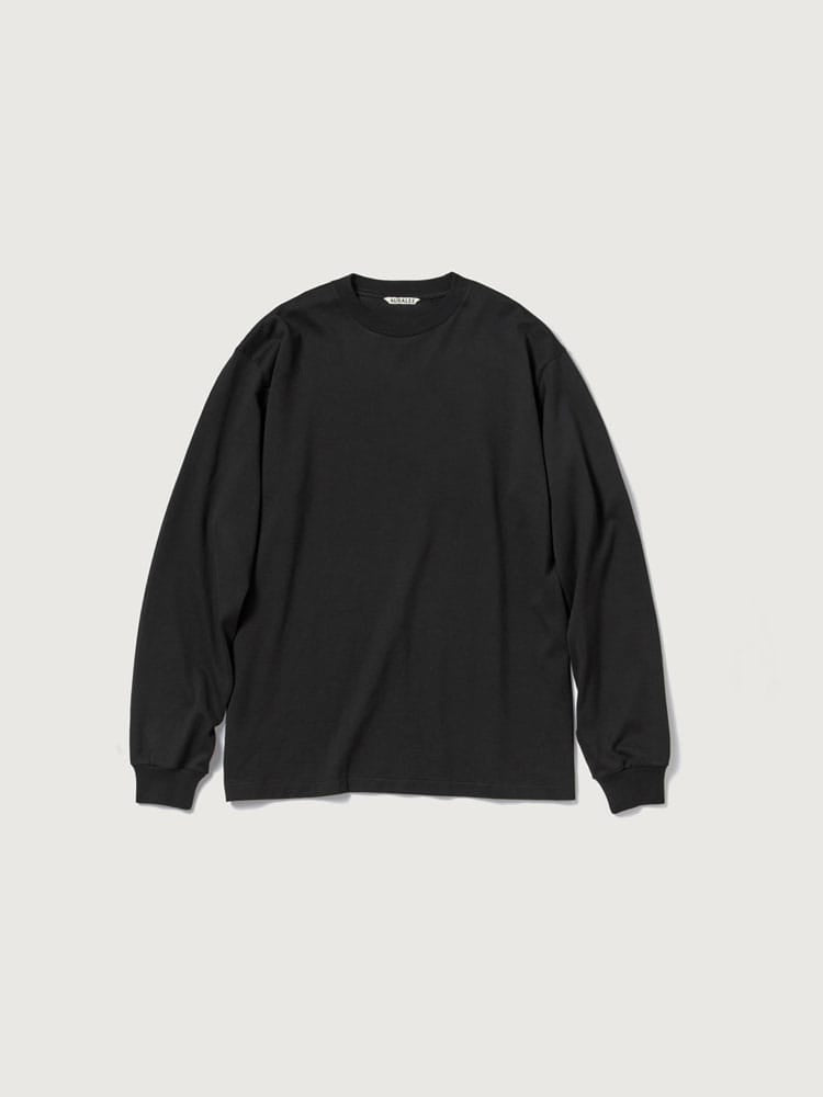 LUSTER PLAITING L/S TEE - BLACK