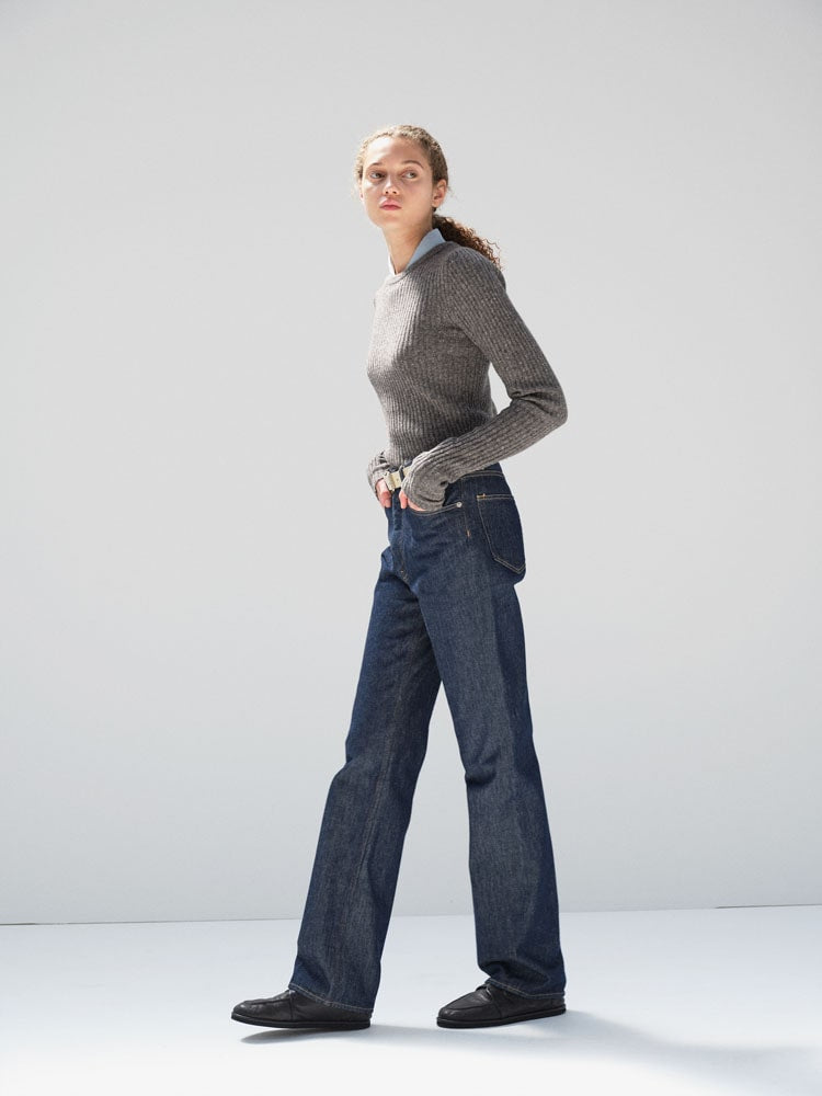 HARD TWIST DENIM 5P PANTS - INDIGO