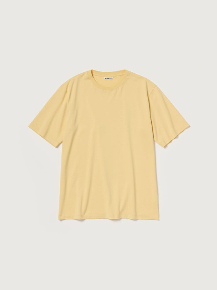LUSTER PLAITING TEE - YELLOW BEIGE
