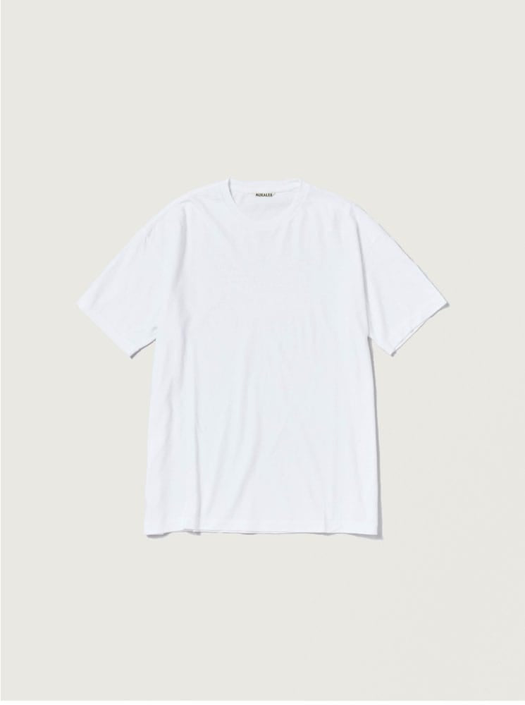 SEAMLESS CREW NECK TEE - WHITE