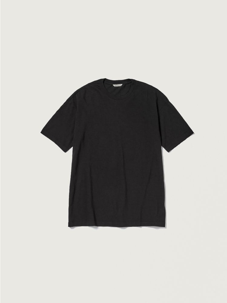 SEAMLESS CREW NECK TEE - BLACK