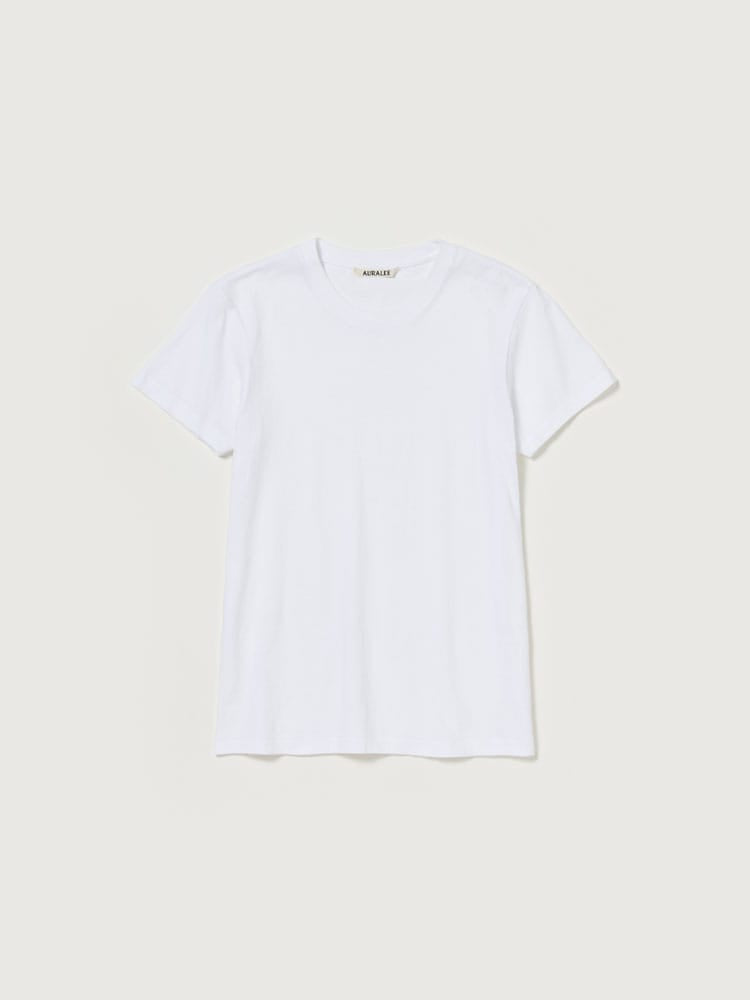 SEAMLESS CREW NECK TEE - WHITE