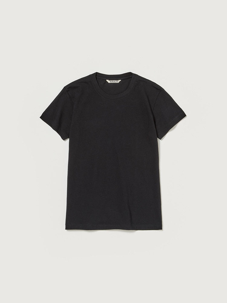 SEAMLESS CREW NECK TEE - BLACK