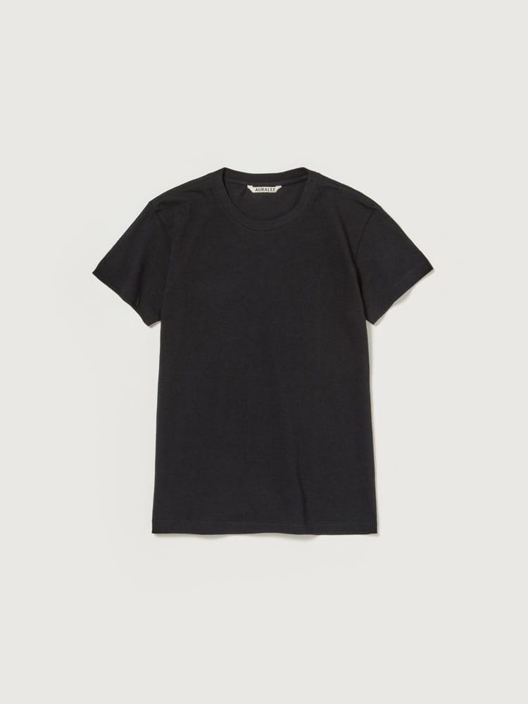 SEAMLESS CREW NECK TEE - BLACK