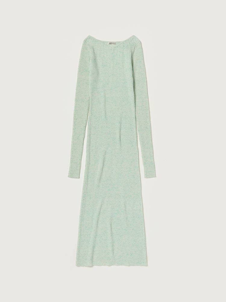 CASHMERE NEP KNIT DRESS - MIX MINT