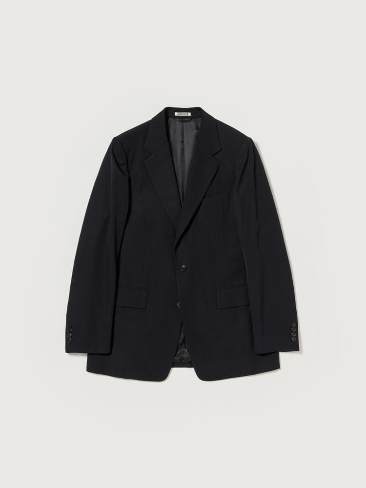 LIGHT WOOL MAX GABARDINE JACKET - TOP BLACK