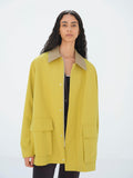 WOOL MAX CANVAS BLOUSON - MUSTARD YELLOW