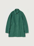 GARMENT-DYED ORGANIC COTTON HEAVY TWILL SHORT COAT - FOREST GREEN
