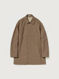 BONDED TROPICAL WOOL SHORT COAT - TOP BROWN