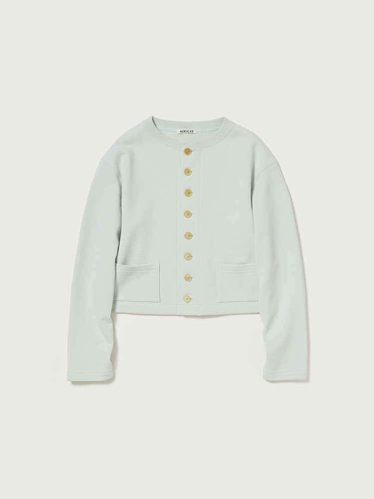 SMOOTH SOFT BD SWEAT CARDIGAN - PALE MINT