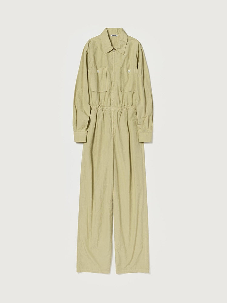 GARMENT-DYED FINX SHUTTLE WEATHER JUMPSUIT - KHAKI BEIGE