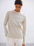 GRADIENT STRIPE JERSEY L/S TEE - FADE MINT STRIPE
