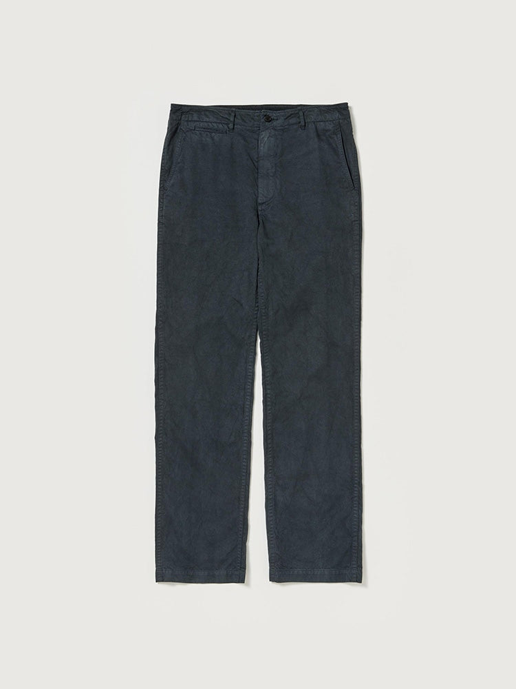 GARMENT-DYED FINX LIGHT CHINO PANTS - BLACK