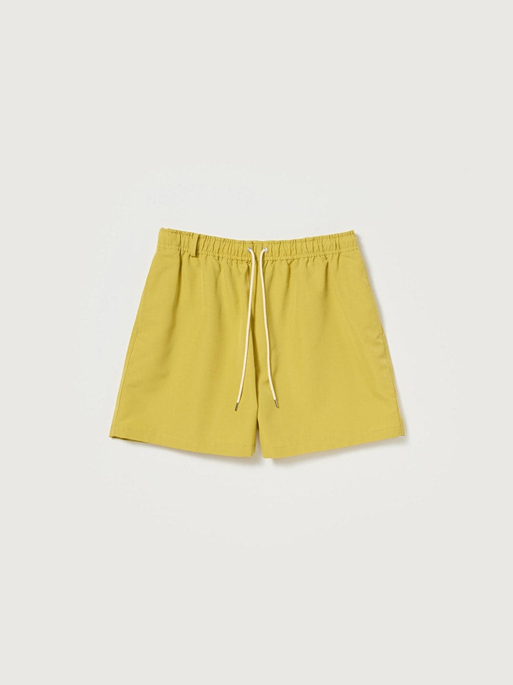 WOOL MAX CANVAS SHORTS - MUSTARD YELLOW