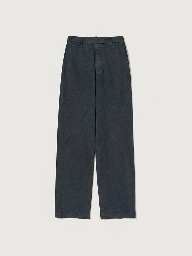 GARMENT-DYED FINX LIGHT CHINO PANTS - BLACK