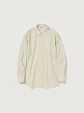 SUPER FINE WOOL STRIPE SHIRT - IVORY WHITE STRIPE