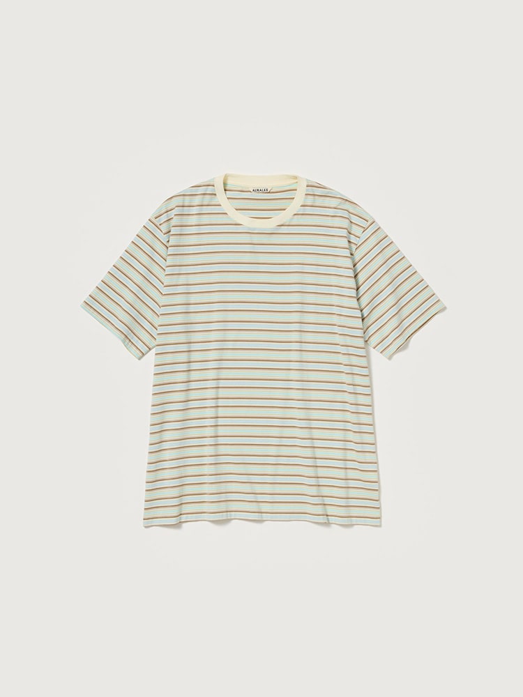 GRADIENT STRIPE JERSEY TEE - FADE MINT STRIPE