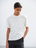 HIGH GAUGE COTTON JERSEY TEE - WHITE