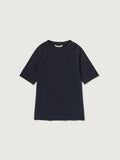 ORGANIC COTTON FINE RIB TEE - DARK NAVY