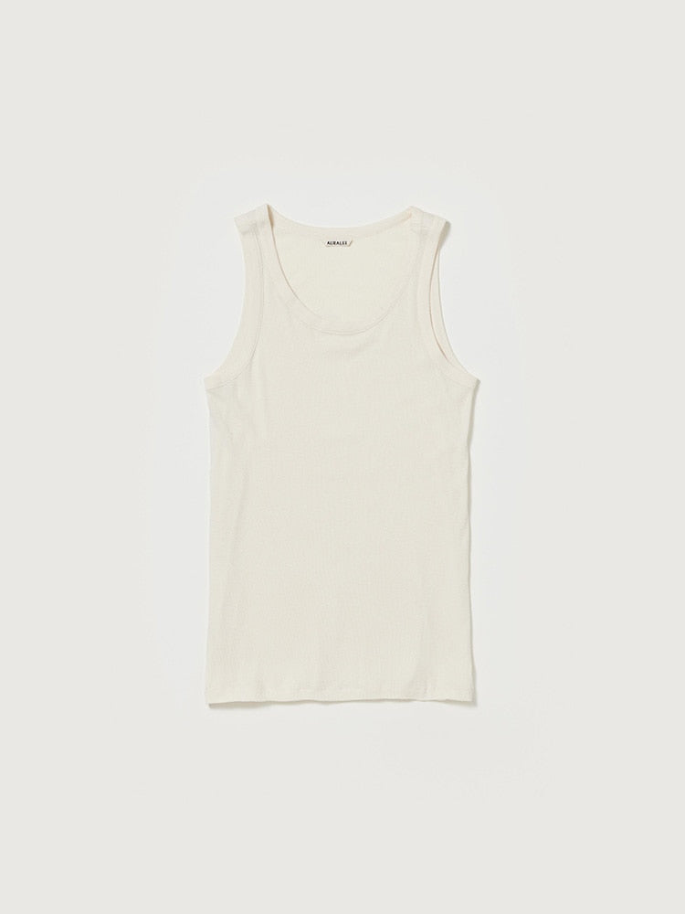 ORGANIC SOFT RIB TANK - IVORY