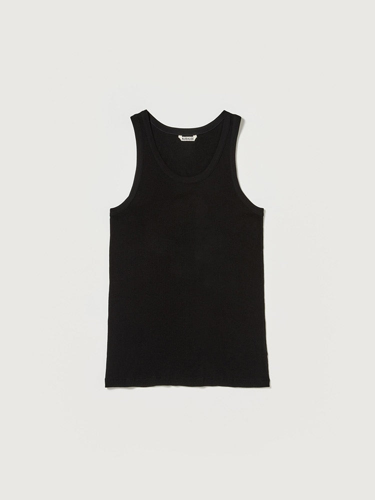 ORGANIC SOFT RIB TANK - BLACK