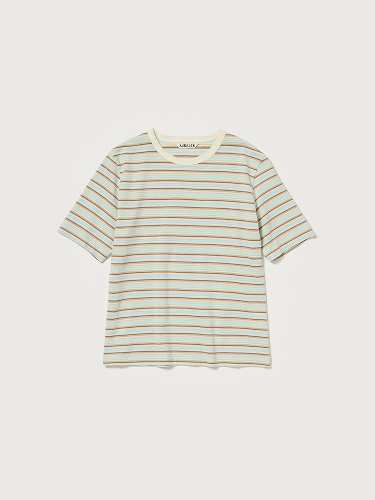 GRADIENT STRIPE JERSEY TEE - FADE MINT STRIPE