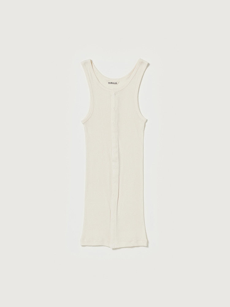 ORGANIC SOFT RIB TANK - IVORY
