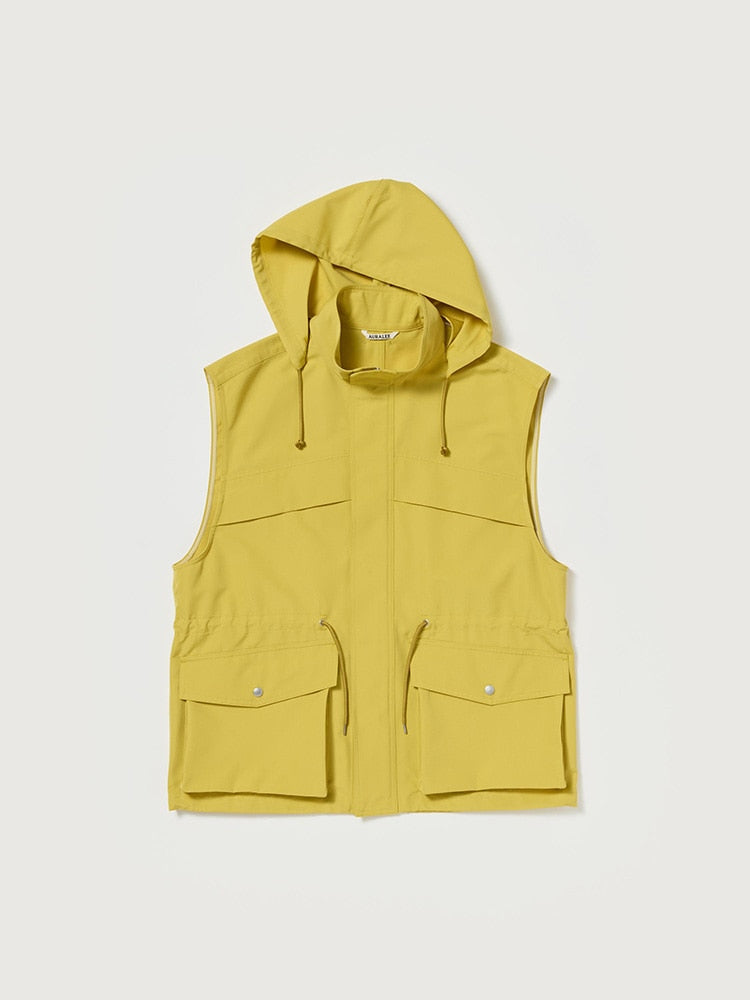 WOOL MAX CANVAS OVER VEST - MUSTARD YELLOW