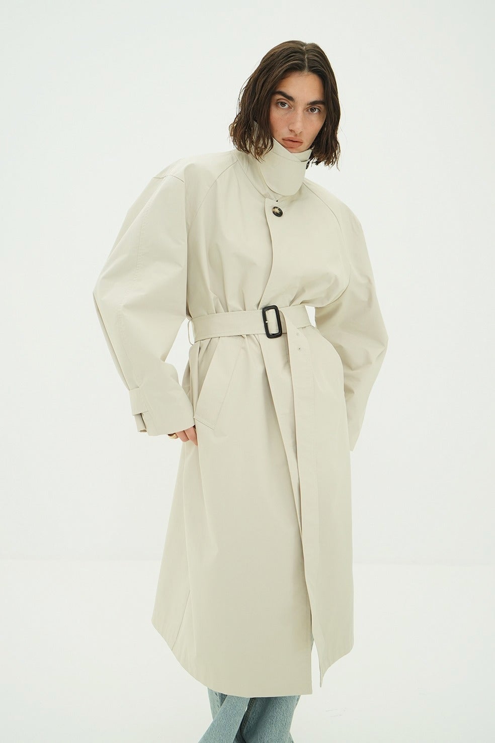 BULKY LINE STAIN COAT