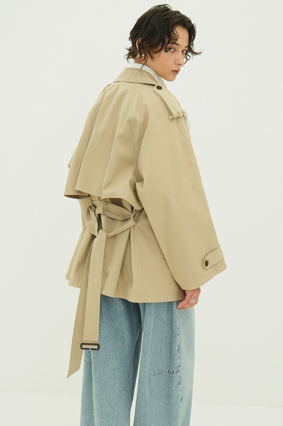 OVER SHORT TRENCH COAT