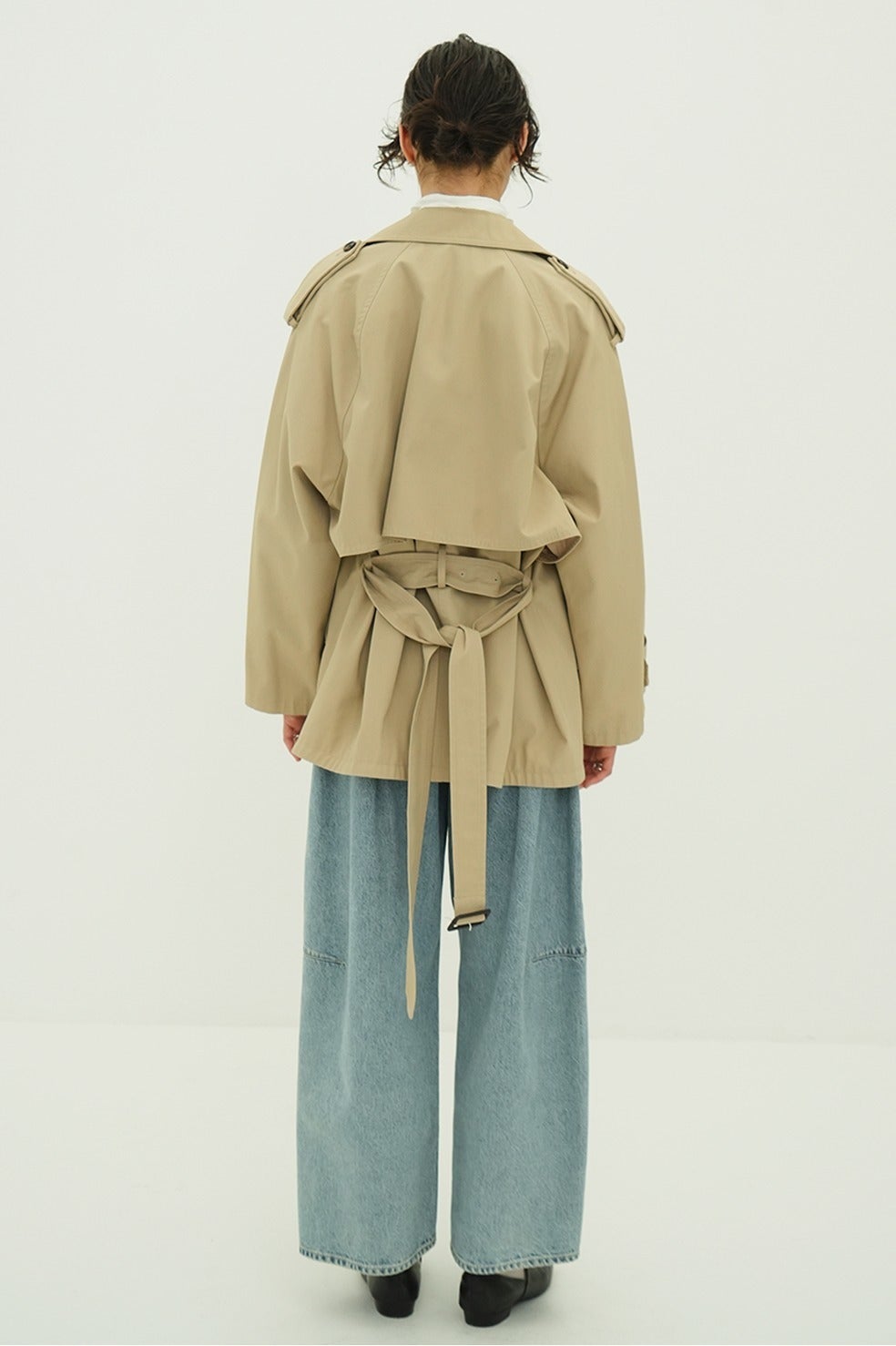 OVER SHORT TRENCH COAT