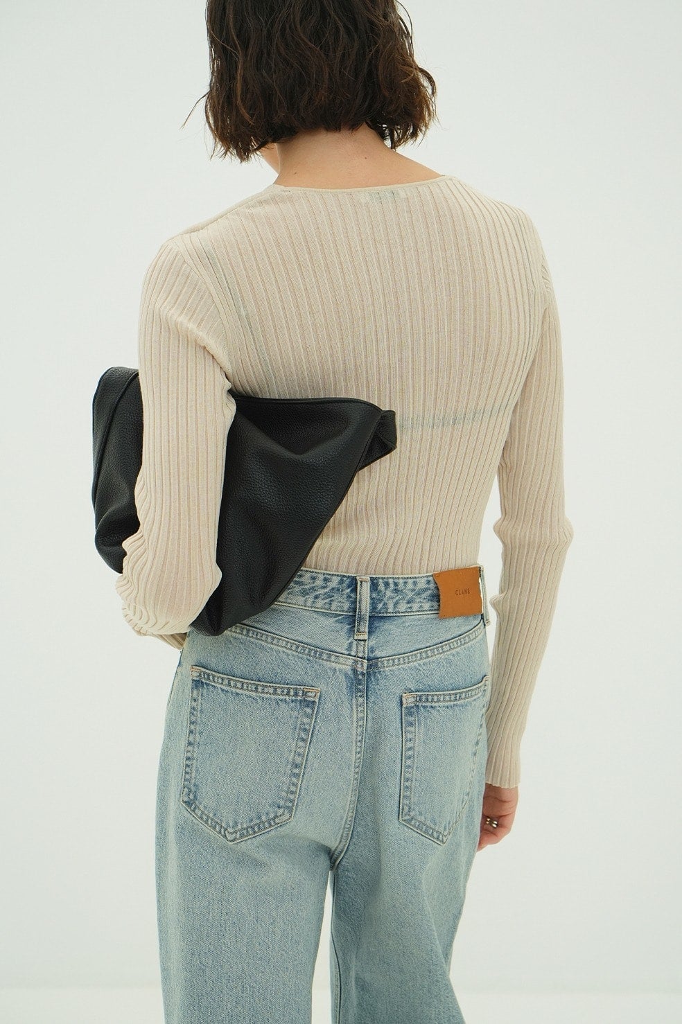 SHEER RIB RIBBON KNIT TOPS