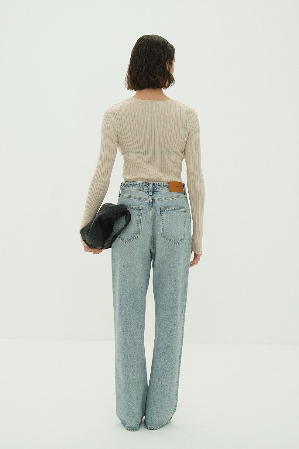 SHEER RIB RIBBON KNIT TOPS