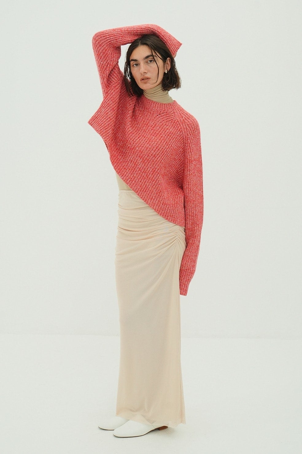 2WAY TULLE GATHERED SKIRT